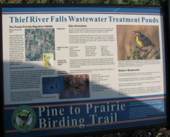 waster water treatment plant information sign