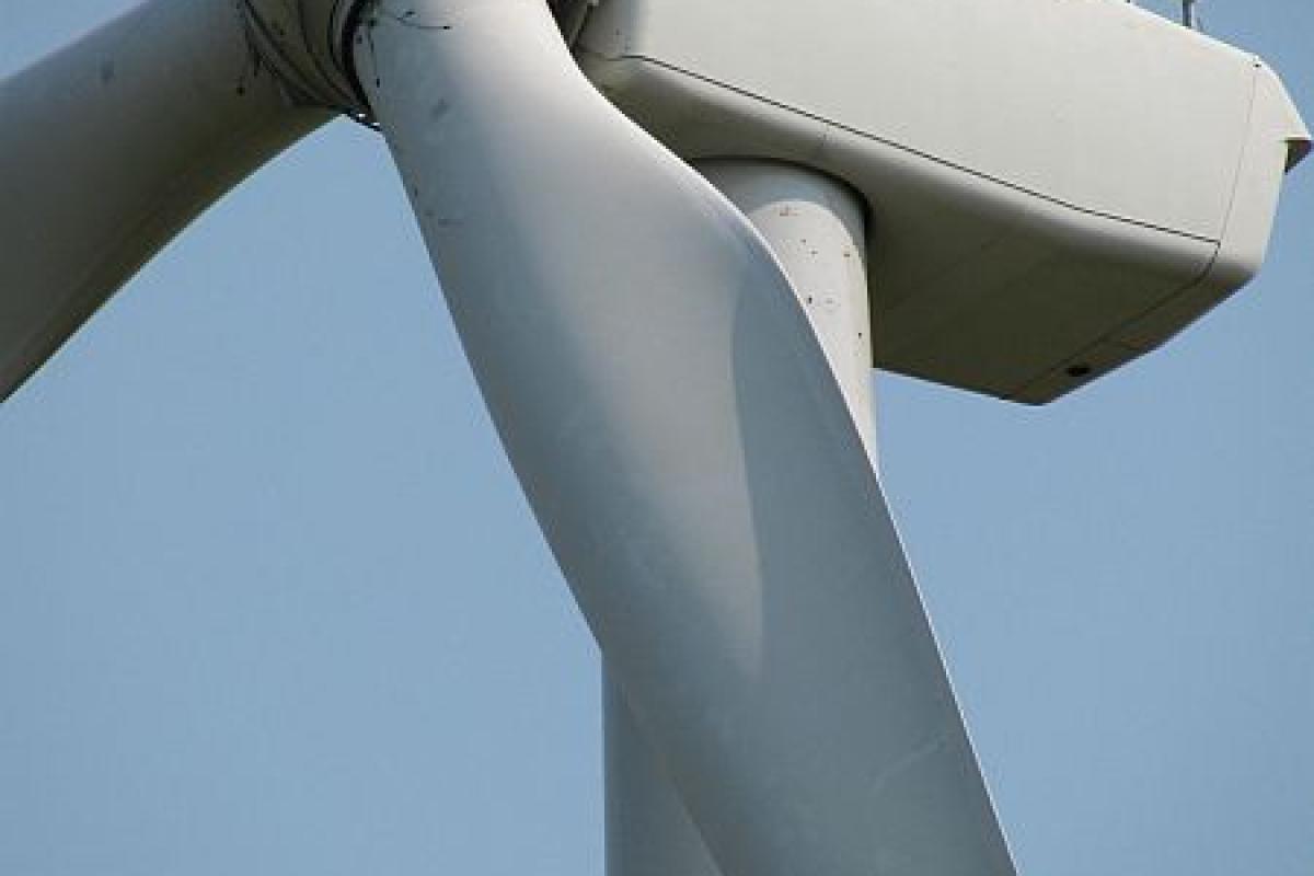 close up of a windmill