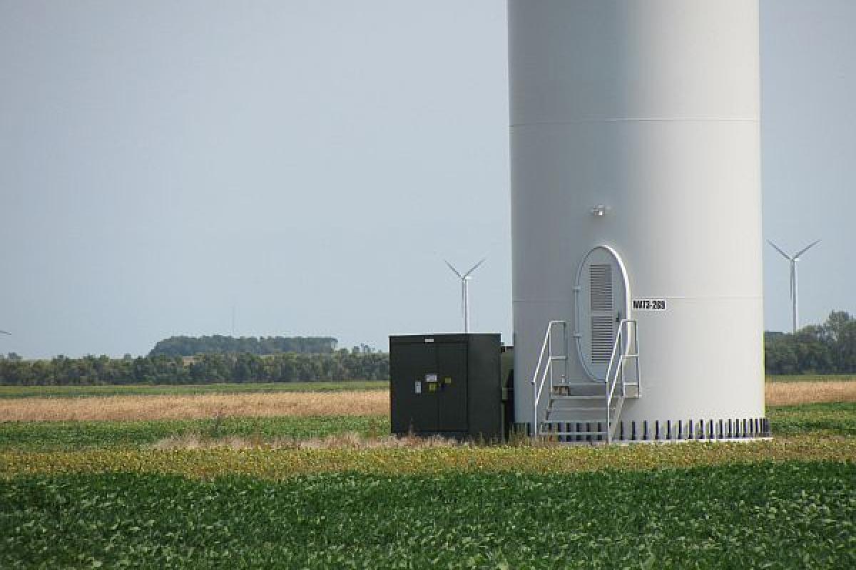 base of a windmill