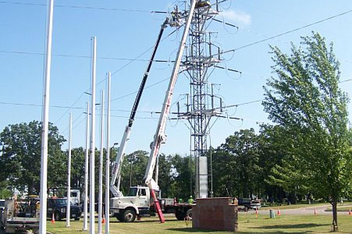 electrical tower and wires